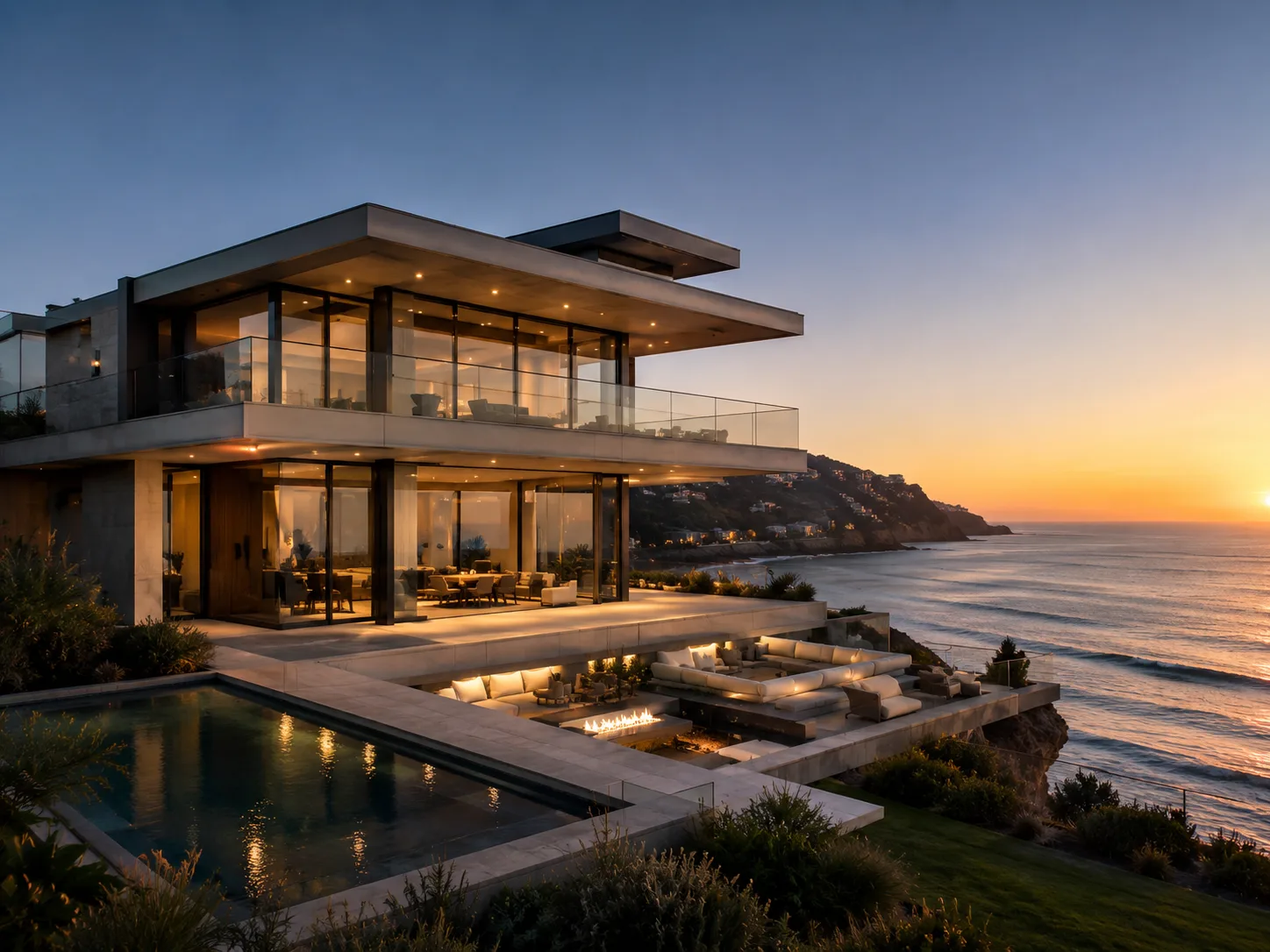 Modern waterfront residence